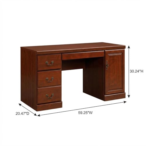 Bison office Brown Credenzas with Traditional Style, Ample Storage, Durable Finish, Sleek Design for Office, Conference Room, Executive Space