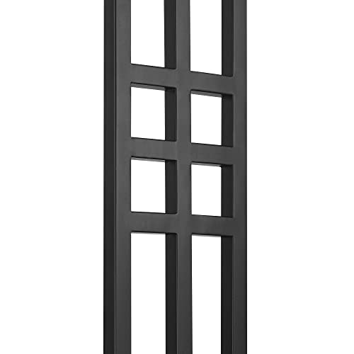 Ventano 64" Tall 2-Light Matte Black Floor Lamp Living Room