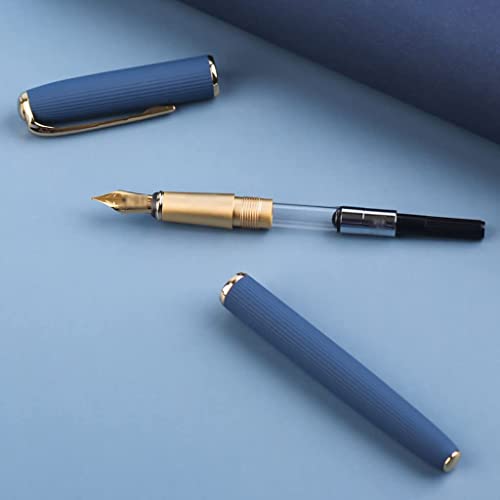 USZWBY Fountain Pen Extra Fine Nib Nib Pen Classic Collection Gift Case Smooth Writing Pens Perfect for Men and Women Calligraphy Pen（Red With Box）