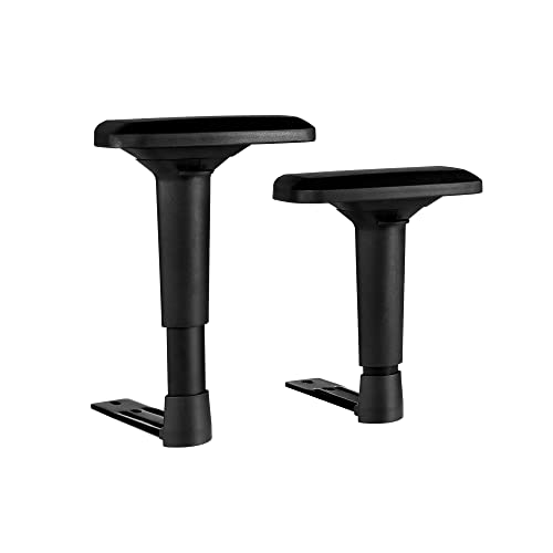 Frassie 4D Height Adjustable Chair Armrest Pair, Gaming Office Boss Chair Arms Set Replacement Part