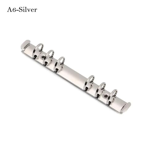 A5 ring binder Ring Binder Mechanism 8 Pieces Metal Loose Leaf Binding Clips Spiral File Folder DIY Album Diary Accessory(A7-black)