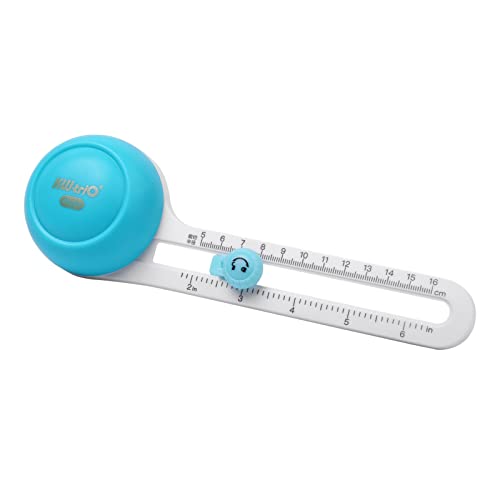 Paper Cutting Scissors,Circular Paper Cutter Rotary Circle Cutter Manual Round Cutting Tool Paper Trimmer Scrapbooking Tool with Replacement Cutter Head for DIY Paper Cards Craft Supplies