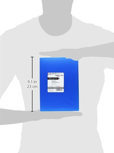grafoplas 1461730 – 50 Sleeves, Foolscap, Tapas Folder PP, Blue