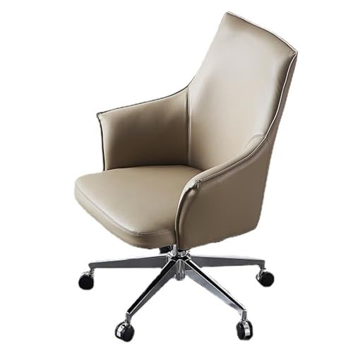 UOPYNE Executive Office Chair, Office Chair Computer High Back Adjustable and Rotatable Ergonomic Desk Chair Executive PU Leather Swivel Task Chair with Armrests Support for Aldult Home, Office