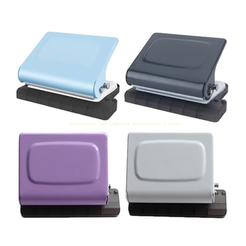 Binding Machine, 10 Hole Manual Punching Binding Machine for A4 Paper with Multi Color Rings Office School,Spiral Binding Machine(White)