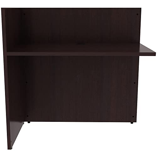 Lorell LLR18309 42 in. Laminate Contemporary Reception Desk Espresso