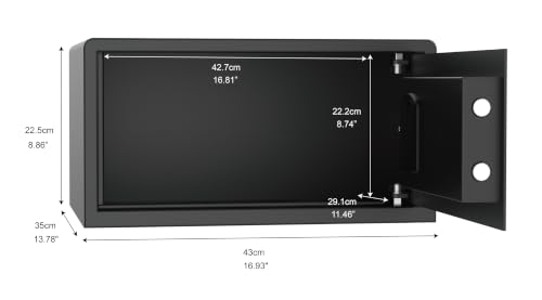 ExecutiveSafe AXS-5 Large Digital Laptop Safe. Dorm Room Safe For Laptop