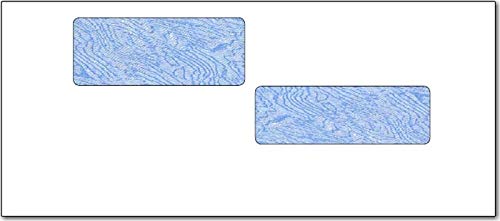 Self-Seal #10 Double Window Envelope for ADP Payroll Checks - Tinted Security, 1000 Count