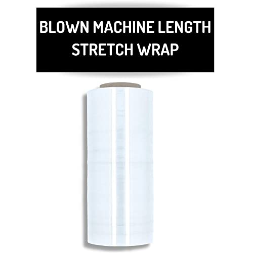 PSBM 1 Roll 20 Inch x 5000 Feet 80 Gauge Blown Machine Stretch Wrap,Heavy Duty Clear Plastic Wrap Industrial Strength Shrink Film for Moving, Packing & Shipping