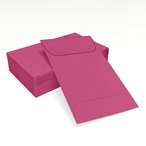 LUXPaper #1 Coin Envelopes | 2 1/4" x 3 1/2" | Magenta Pink | 80lb. Text | 500 Qty