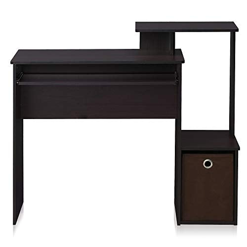 Furinno Econ Multipurpose Home Office Computer Writing Desk, regular, Dark Walnut