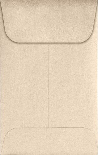 LUXPaper #1 Coin Envelopes | 2 1/4" x 3 1/2" | Taupe Metallic | 80lb. Text | 1,000 Qty