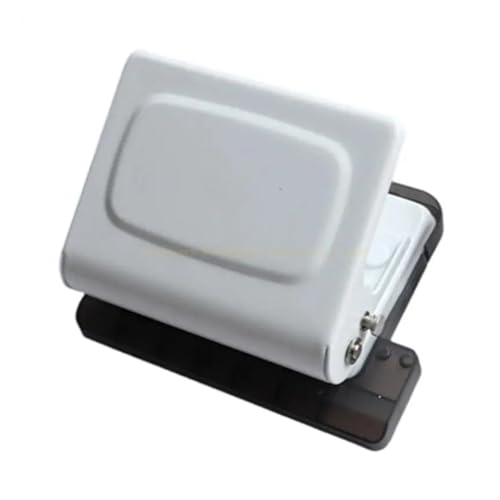 Binding Machine, 10 Hole Manual Punching Binding Machine for A4 Paper with Multi Color Rings Office School,Spiral Binding Machine(White)