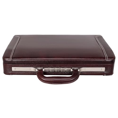ACEKING Full Grain Leather Briefcase for Men, 18 Inch Laptop Attache Case, Executive Business Office Work Bag
