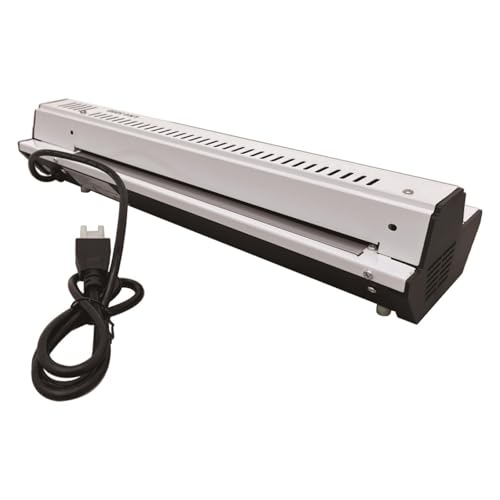 BEILOCKERY 110V 12.6" All Metal Thermal Laminating Machine, 300W 4-Roller Laminator Machine with Cold Mounting Function, Linfrared Radiation Heating