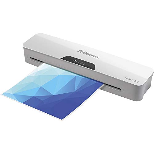 Fellowes Halo 125 Laminator with Pouch Starter Kit, 4.3"" x 17.1"" x 2.9"""