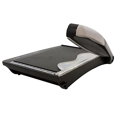 Tonic Studios Tim Holtz Deckle Torn Guillotine Paper Trimmer - 8.5" Edge Trimmer - Cardstock & Paper Cutter - Stainless Steel Blade, Safety Finger Bar, Non-Slip Feet & Comfort Handle