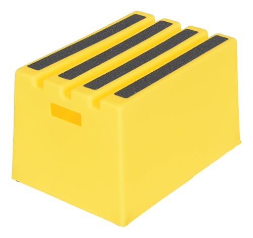 Vestil VST-1-Y Polyethylene Step Stool, 1 Step, Yellow