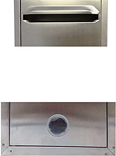 REMYS Suggestion Box Collection Box Ballot Box Stainless Steel Mailbox Wall Mount Suggestion Box with Lock Report Box A4 Ballot Box Election Box