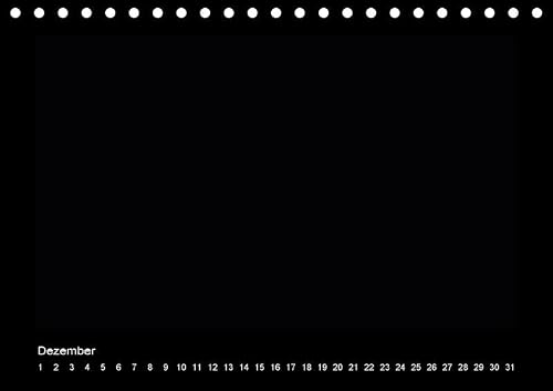 Birthday Craft Calendar, Black (Desk Calendar Always DIN A5 Landscape)