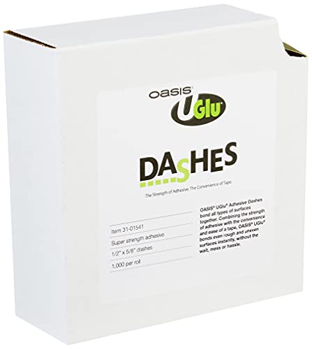 Oasis U-Glue Adhesive Tape Dash 1000/Roll Green Silicone Medium Viscosity
