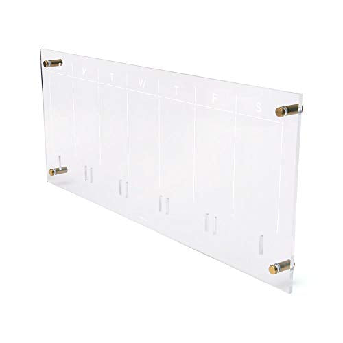 Acrylic Weekly Wall Calendar