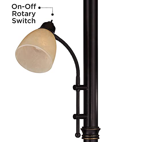 Regency Hill Garver 72 1/2" Tall Bronze Side Light Torchiere Floor Lamp