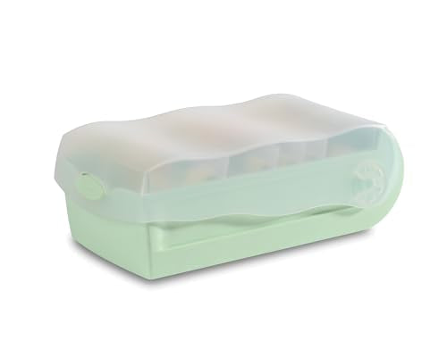 HAN Croco flashcard Box, Easy to Learn Vocabulary with 5-Compartment Learning System, DIN A7 Index Box for 900 Cards, Including 5 Support Plates + 100 flashcards, Index Box, Learning Box, 997-805,