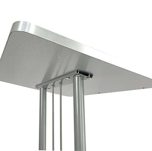 FixtureDisplays® Lectern, Pulpit, Podium for Floor, Cross Design, Steel & MDF - Silver 119759