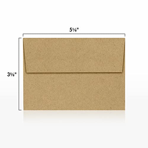 LUXPaper 4Bar A1 Invitation Envelopes | Peel & Press | 3 5/8" x 5 1/8" | Grocery Bag Brown | 70lb. Text | 1,000 Qty