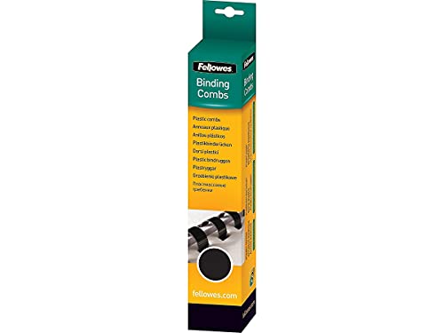 Fellowes 52327 Plastic Comb Bindings, 5/8-Inch,120 Sheet Capacity,100/PK,BK