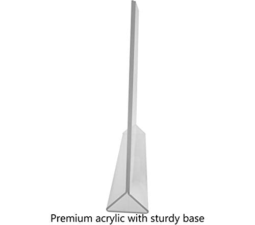 Marketing Holders 12 Pack Acrylic Sign Holder for 17" x 11" Literature Clear Top Load Landscape Double Sided Signage Display for Countertops in Retail Stores Hotels Offices and Restaurants
