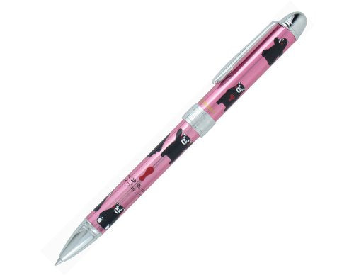 Sailor 16-8378-231 Fountain Pen, Multi-Functional Pen, 2 Colors + Sharp Yumi Maki-Ei, Kumamon, Metal Pink