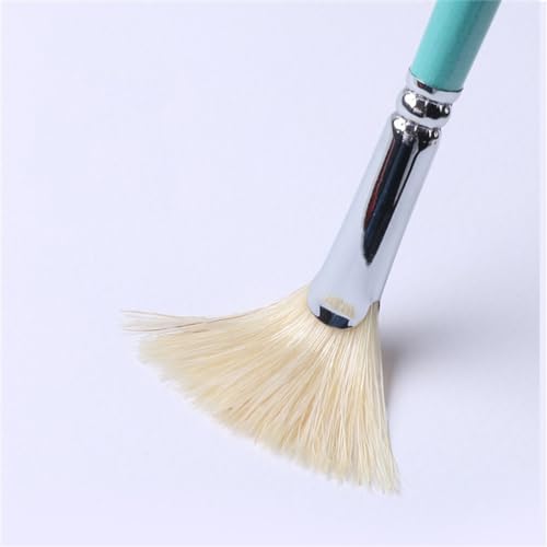 FENOKD Fan Brush Watercolour Oil Painting Brush Brushes Brushes Fishtail Packing (Grey As Shown)