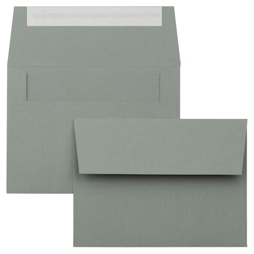 LUXPaper A6 Invitation Envelopes | 4 3/4" x 6 1/2" | Slate Gray | 70lb. Text | 1,000 Qty