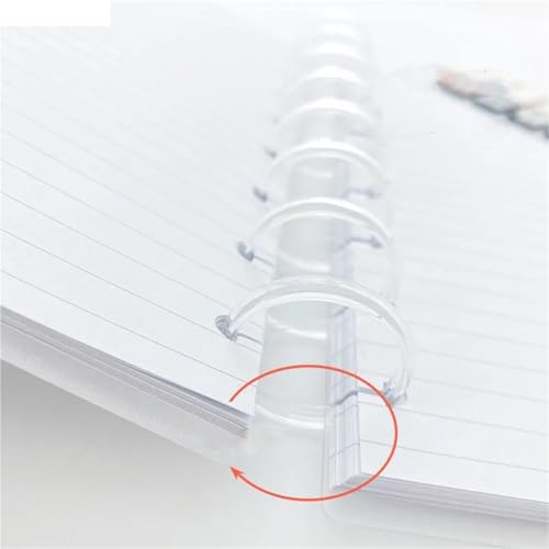 Binder Ring 1000pcs/set Ultra-Transparent Loose-Leaf Rings Buckle Notebook Album DIY Binding Ring for Key,and Index Cards,School, Home, Or Office(38mm CTM 1000pcs)
