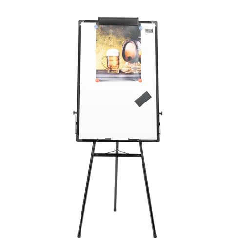 Magnetic Easel Dry Erase Board,24" x 36" Whiteboard Easel Tripod Writing Board Magnetic for School Office and Home