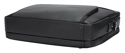 TaoshuNLy Leather Briefcase 15.6 Inches Laptop Crossbody Bag Large Satchel Messenger Bag Computer Handbag