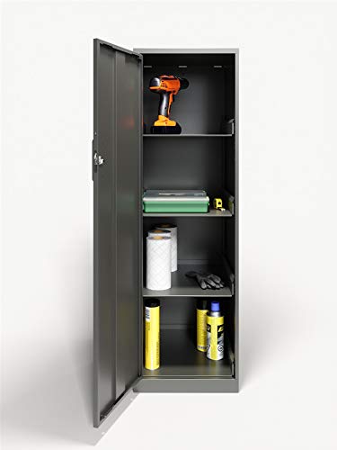 Office Dimensions Personal Cabinet, 4 Shelf, Charcoal