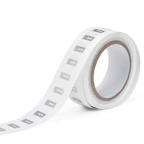 LeadSeals 500 PCS NFC Tags Sticker with NTAG213 Chip Blank NFC Stickers Adhesive Labels RFID Tags Rewritable 137 Bytes Memory Compatible with All NFC-Enabled Smartphones and Devices, 10 x 20MM, Clear