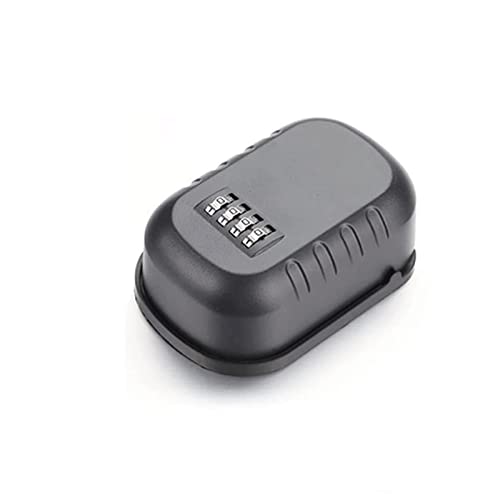 CARUTU Key Lock Box, 4 Digit Combination Outdoor Lock Box, Wall Mount Combination Lockbox for Family Members, Tradesman