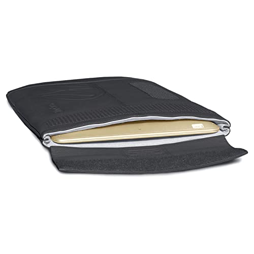Premium Leather Laptop Sleeve for 15 MacBook | Protective Notebook Computer Cover Case Fits All 15 Pro and Air Models by Designer Michael Santoro -BK
