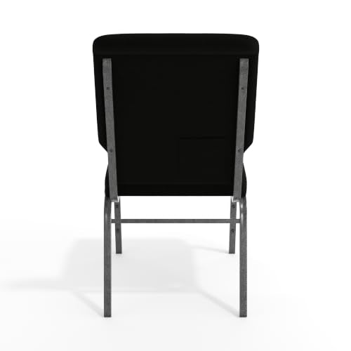 Flash Furniture 18.5 in Wide Church Chair, Black