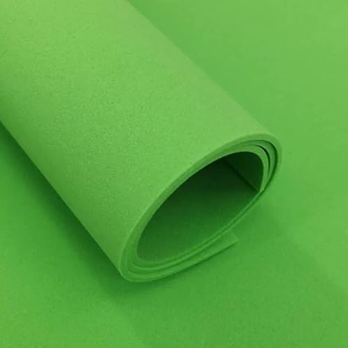 EVA Foam Sheets Crafts, EVA Foam Board 1000x2000mm 1-5mm Thick Multicolor For Cosplay And DIY Craft(Green,Thick 3mm)