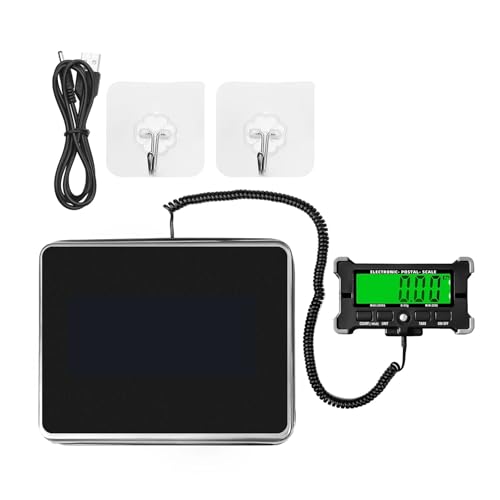 PS21 Digital Postal Scale - 120KG/200KG Stainless Steel Floor Scale with LCD Backlight, Portable Shipping Scale(200kg 50g)