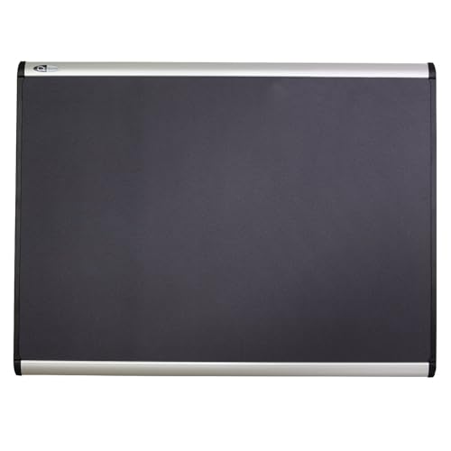 Quartet Prestige Plus Magnetic Fabric Bulletin Board, 36 x 24, Aluminum Frame