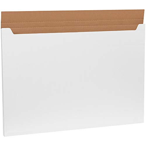 Poly Bag Guy Jumbo Fold-Over Mailer, 38" x 26" x 1", White, 20/Bundle