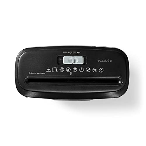 Nedis PASH112BKA4 Shredder | 6 x A4 Pages | 10 l | DIN 2 | 190 W | Black