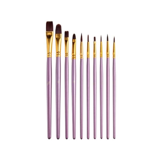 UOHLCX HBJWOV Oil Paintbrush Set Palette Palette Paint Wood Pole Nylon Wool Graffiti Hook Watercolor Brush Painting Tools