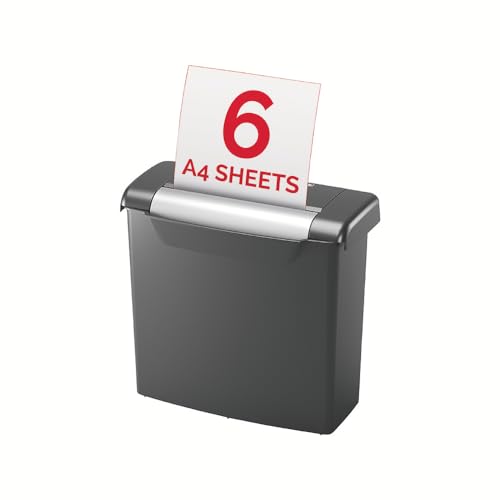 Rexel S206 paper shredder Strip shredding 22 cm Black,Silver